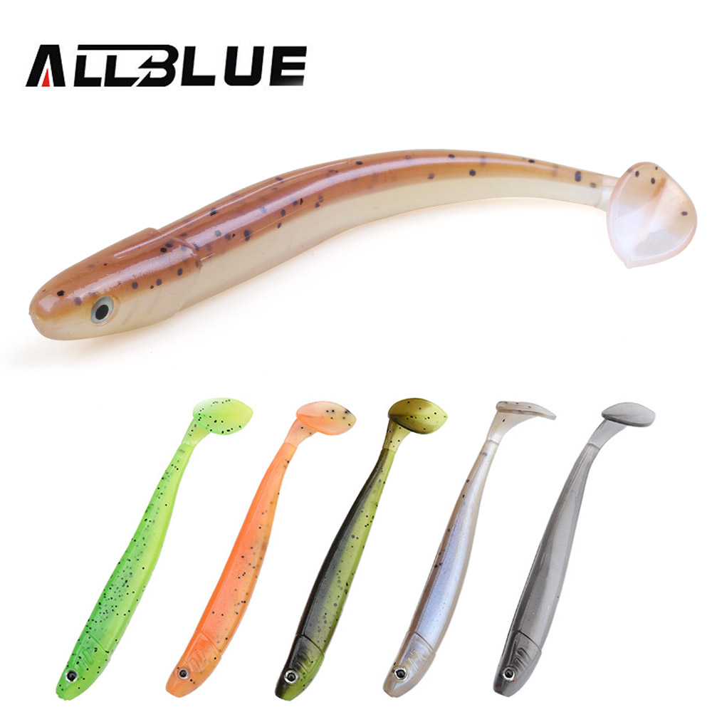 Fishing Lure Soft Plastic - ALLBLUE Новые яркие мягкие приманки-черви, искусственные