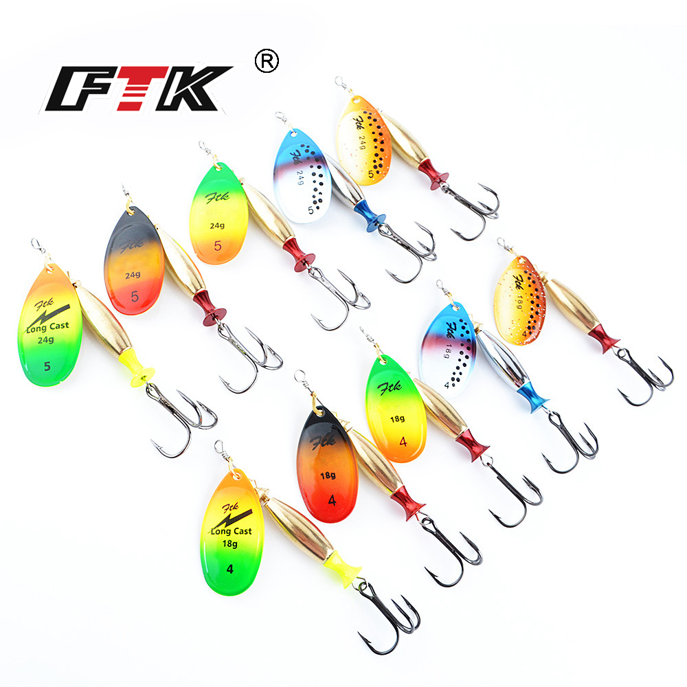 FTK 18 г 24 г Спиннерная прима – обзор и цена Fishing Lure Spoon