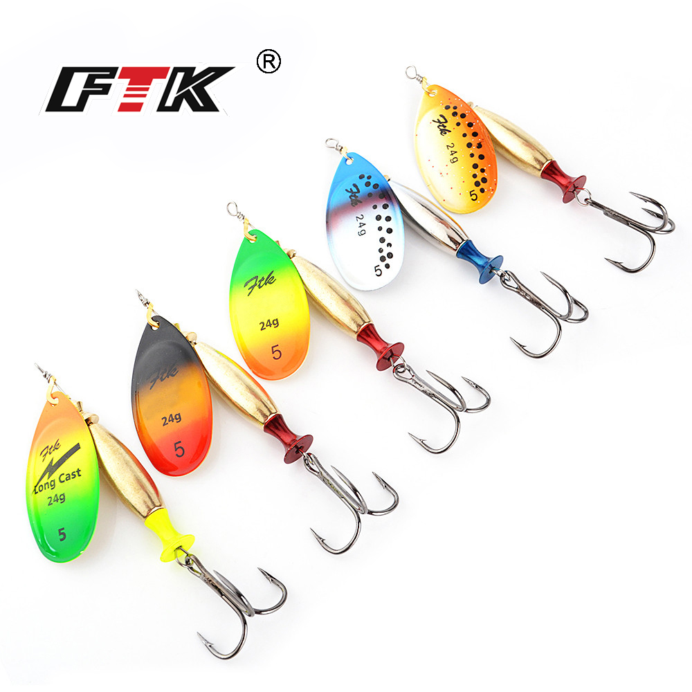 FTK 18 г 24 г Спиннерная прима – обзор и цена Fishing Lure Spoon